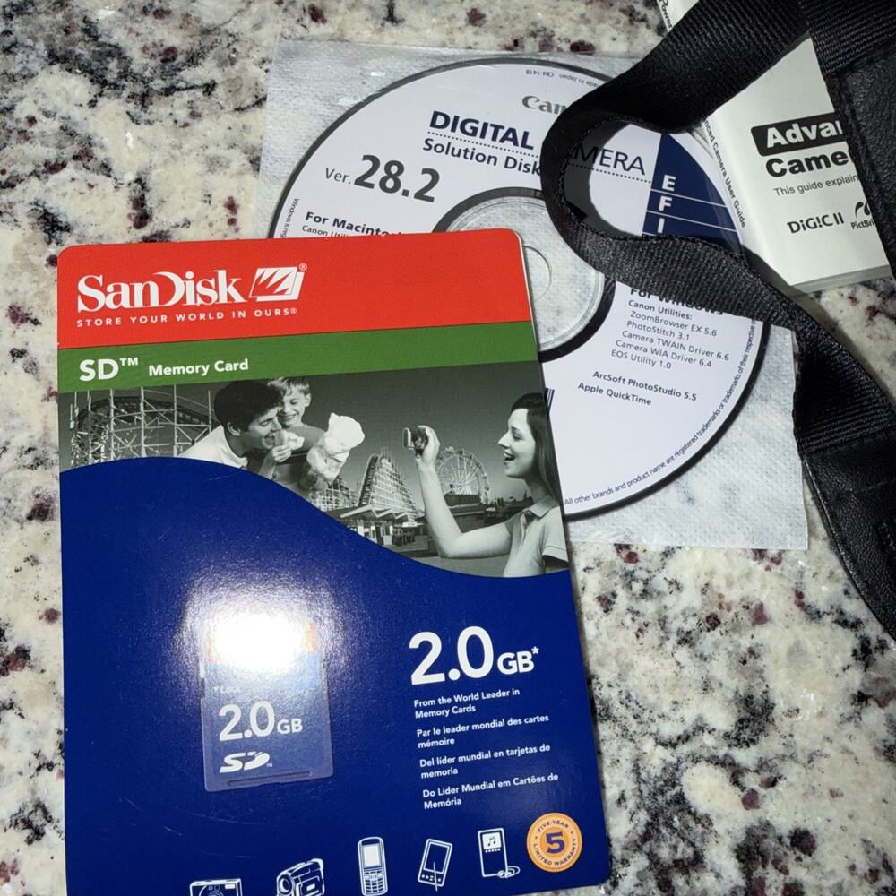 Canon PowerShot S3 IS 6.0MP Digital Camera Black In Box For Parts Not Working - Picture 5 of 10